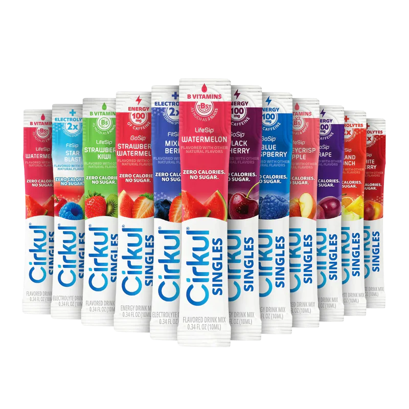 Sugar-Free 24-Pack Singles Variety Bundle GXPG - Vitamin-Infused Natural Refreshing Flavor Core - Default Title