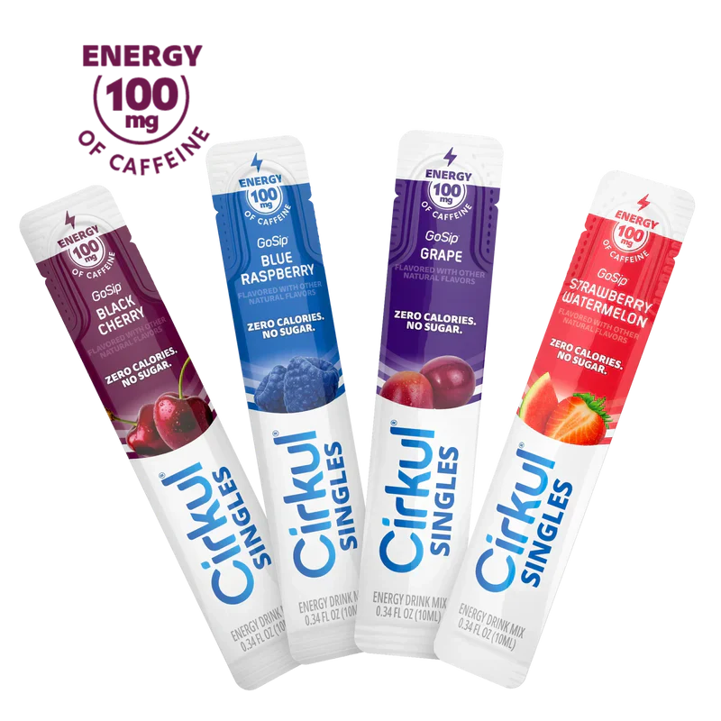Natural Fruit Flavored 16-Pack Singles GoSip Bundle H74N - Sugar-Free Fruit Flavor Cartridge Refill - Default Title
