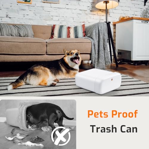 Eco-Friendly MOPALL Small Bathroom Trash Can with Lid, 2.6 Gallons / Kit