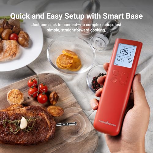 Minimalist ThermoMaven Smart Bluetooth Wireless Meat Thermometer, 10X Enhanced Sub-1G Essentials