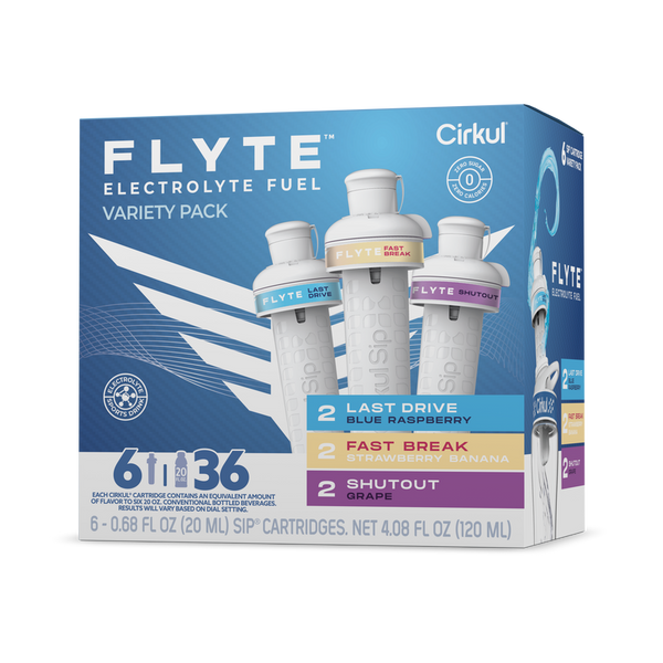 Zero-Calorie Flyte 6-Pack Variety Pack MMZB - Electrolyte Hydration Enhanced Taste Cartridges - Default Title