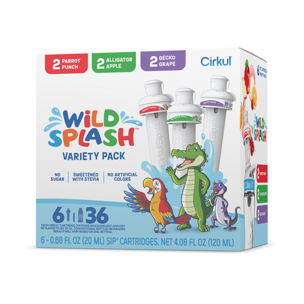 Sugar-Free Wild Splash 6-Pack Variety Pack 2TB7 - Zero-Calorie Multi-Flavor Sip Pods for Water Bottle - Default Title