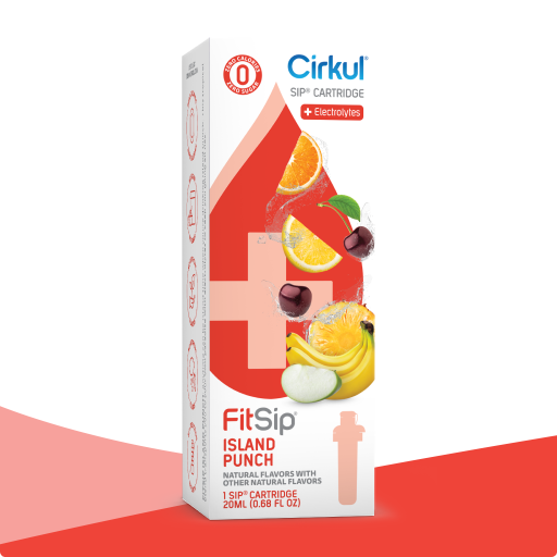 Natural Fruit Flavored FitSip Island Punch QUVY - Vitamin-Infused Natural Refreshing Flavor Core - Default Title