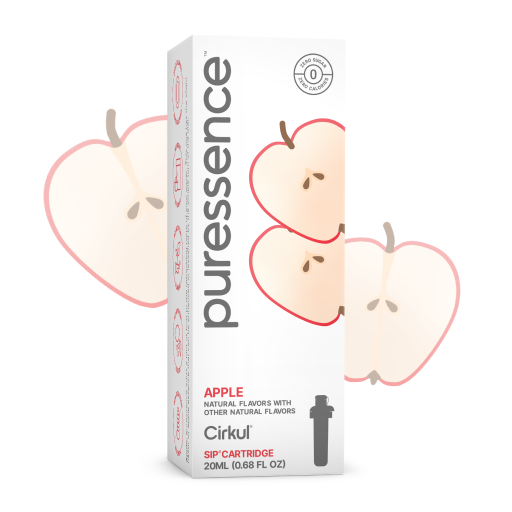Natural Fruit Flavored Puressence Apple (Unsweetened) IZL9 - Electrolyte Hydration Enhanced Taste Cartridges - Default Title